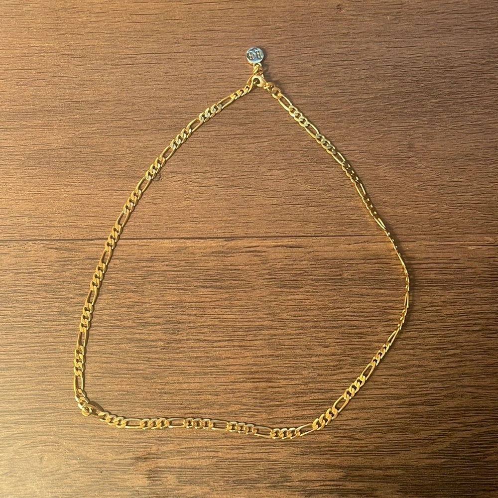 Gold baublebar water resistant chain necklace